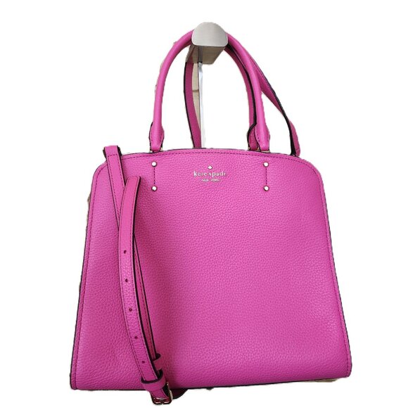Euc Kate Spade NY Tegan Bright Pink Leather Shoulder Bag - Picture 1 of 15